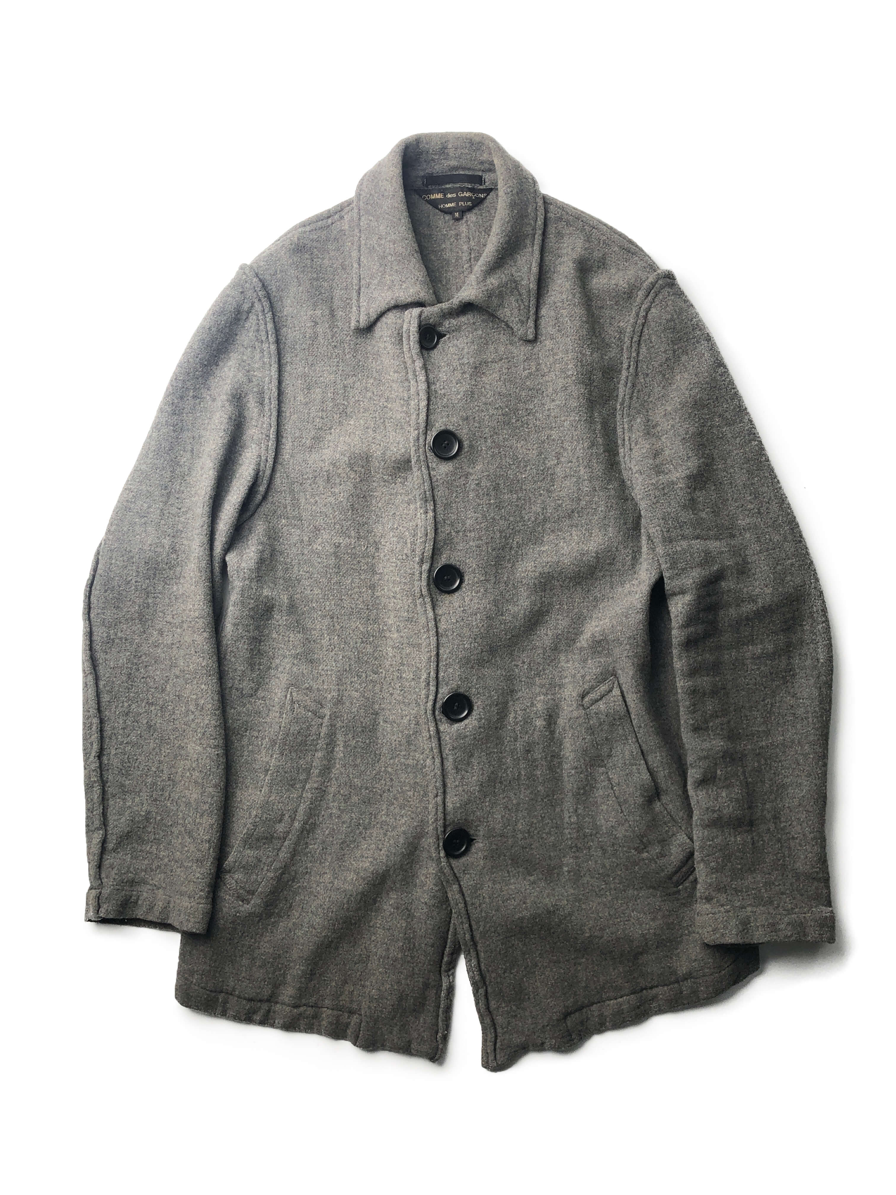 COMME des GARCONS HOMME PLUS 1998aw &#039;Inside Outside&#039; boilled wool coat