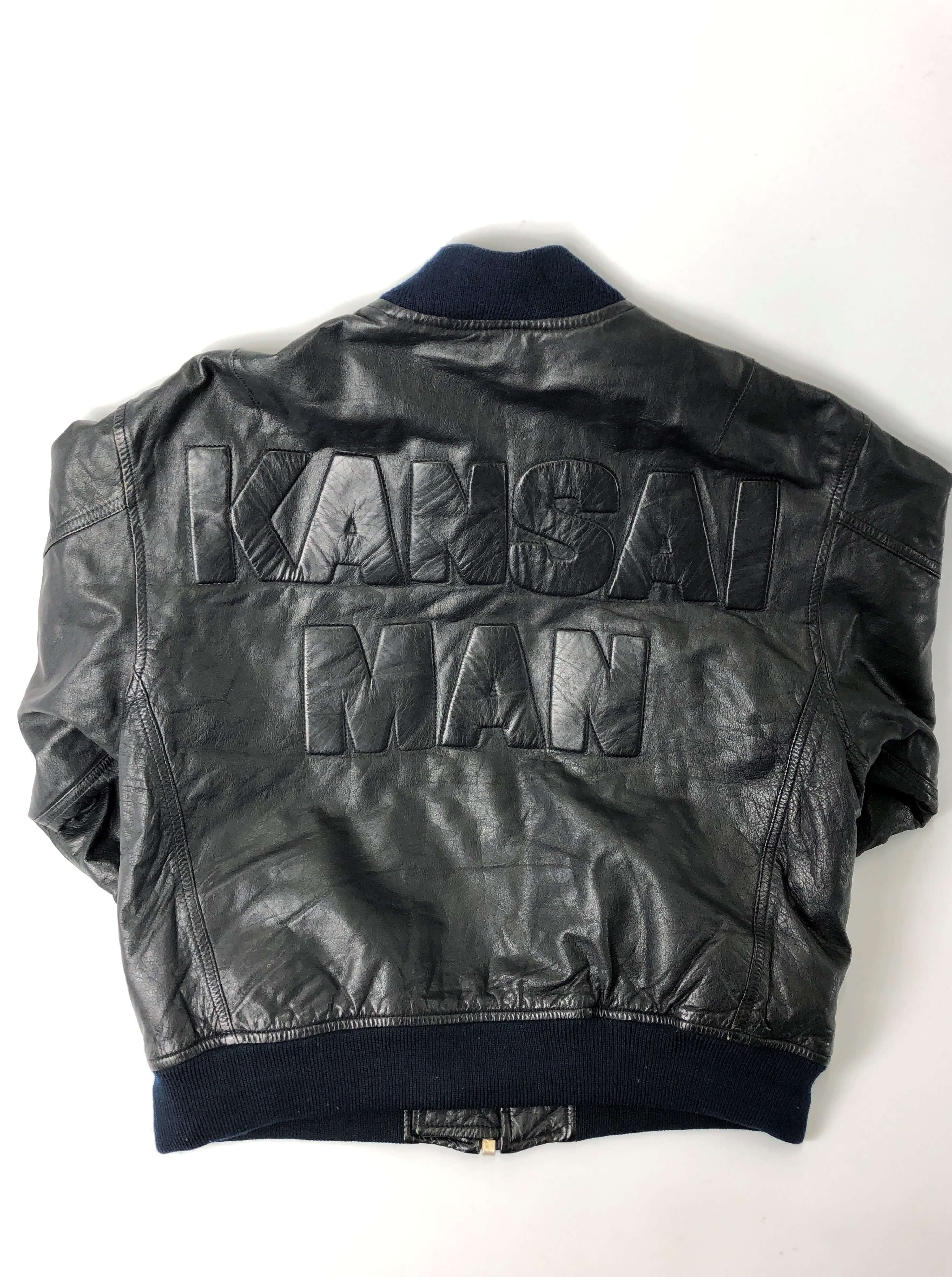 kansai man leather jacket
