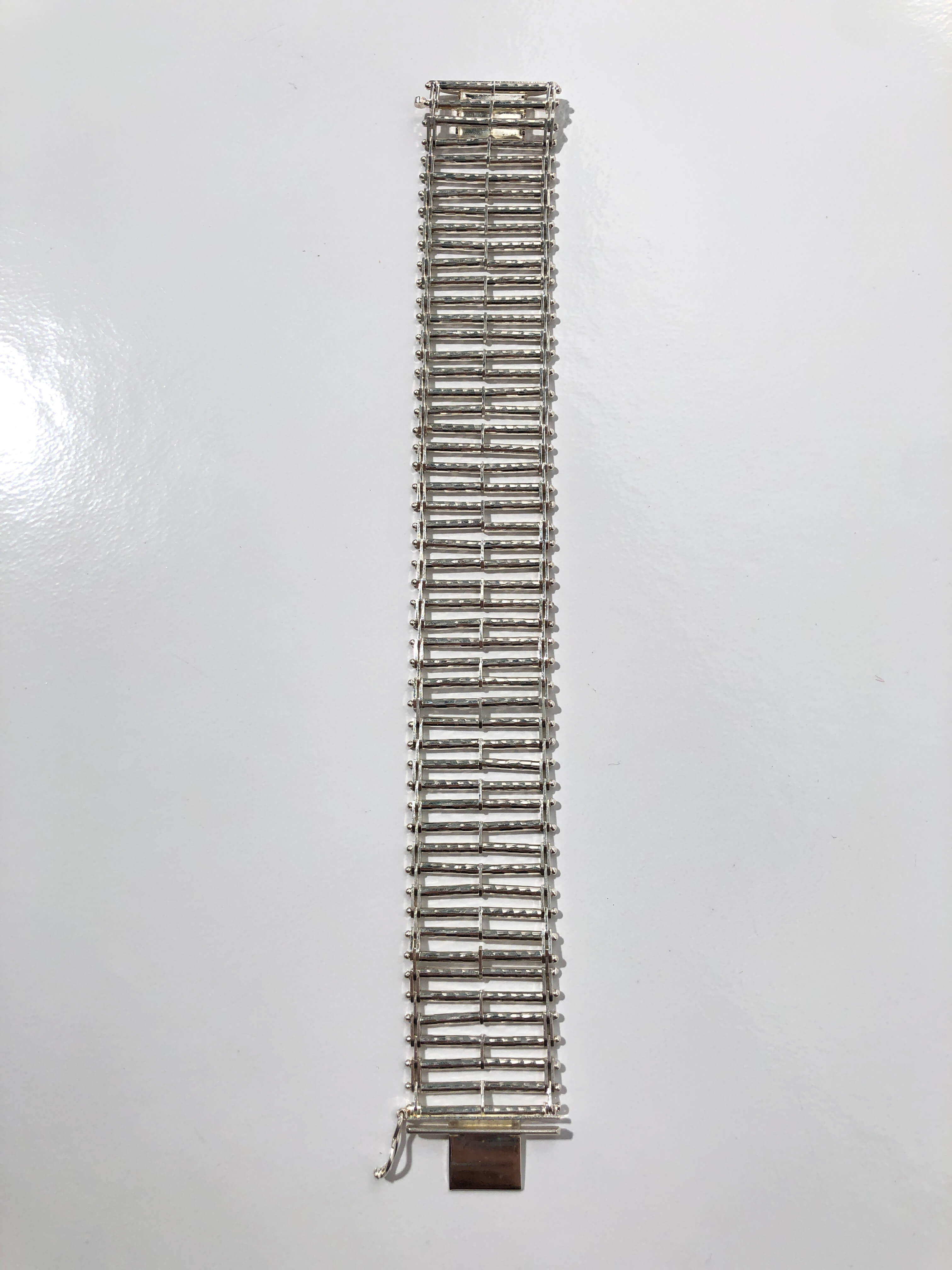 italy silver ladder bracelet