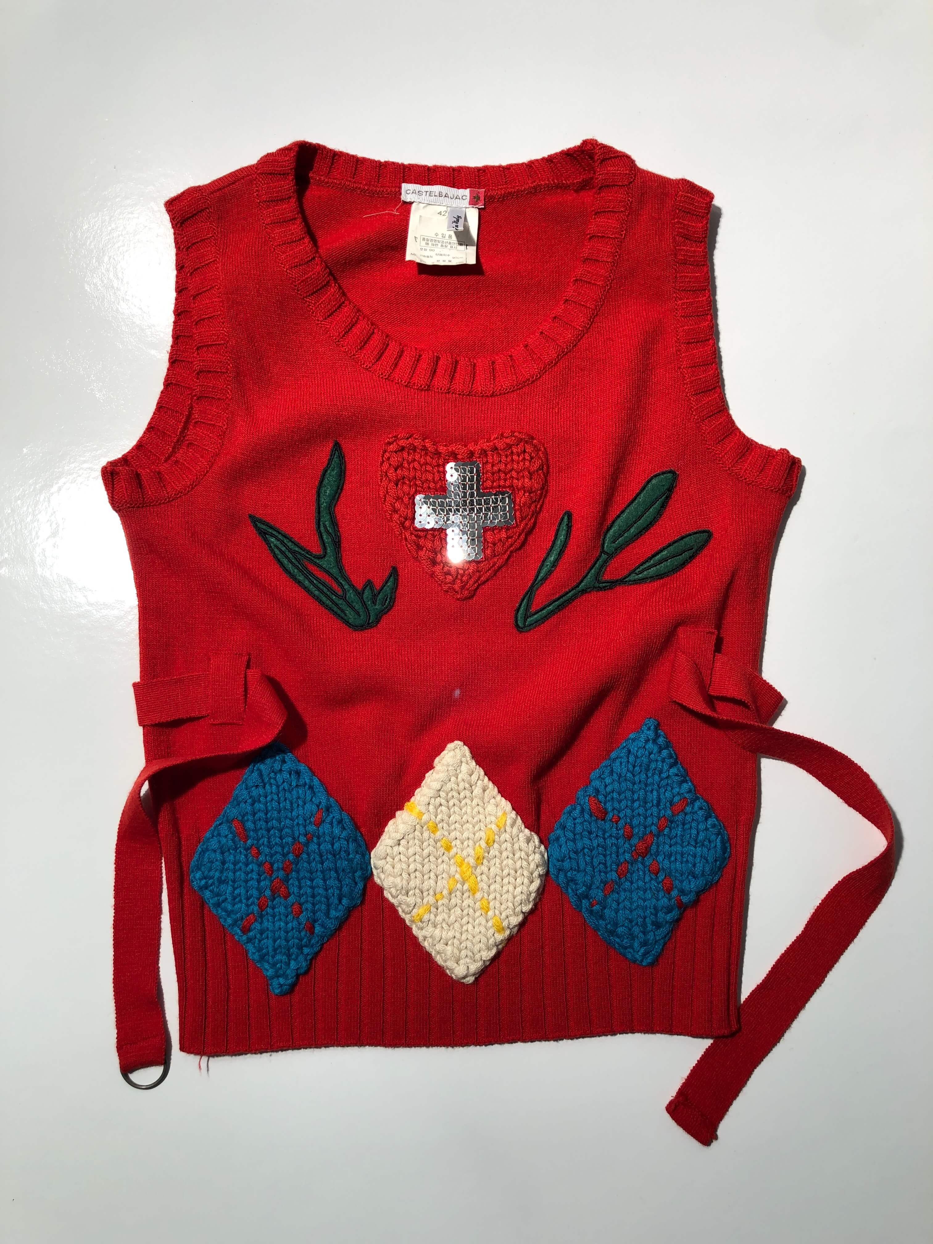 Jean-Charles de Castelbajac knit vest