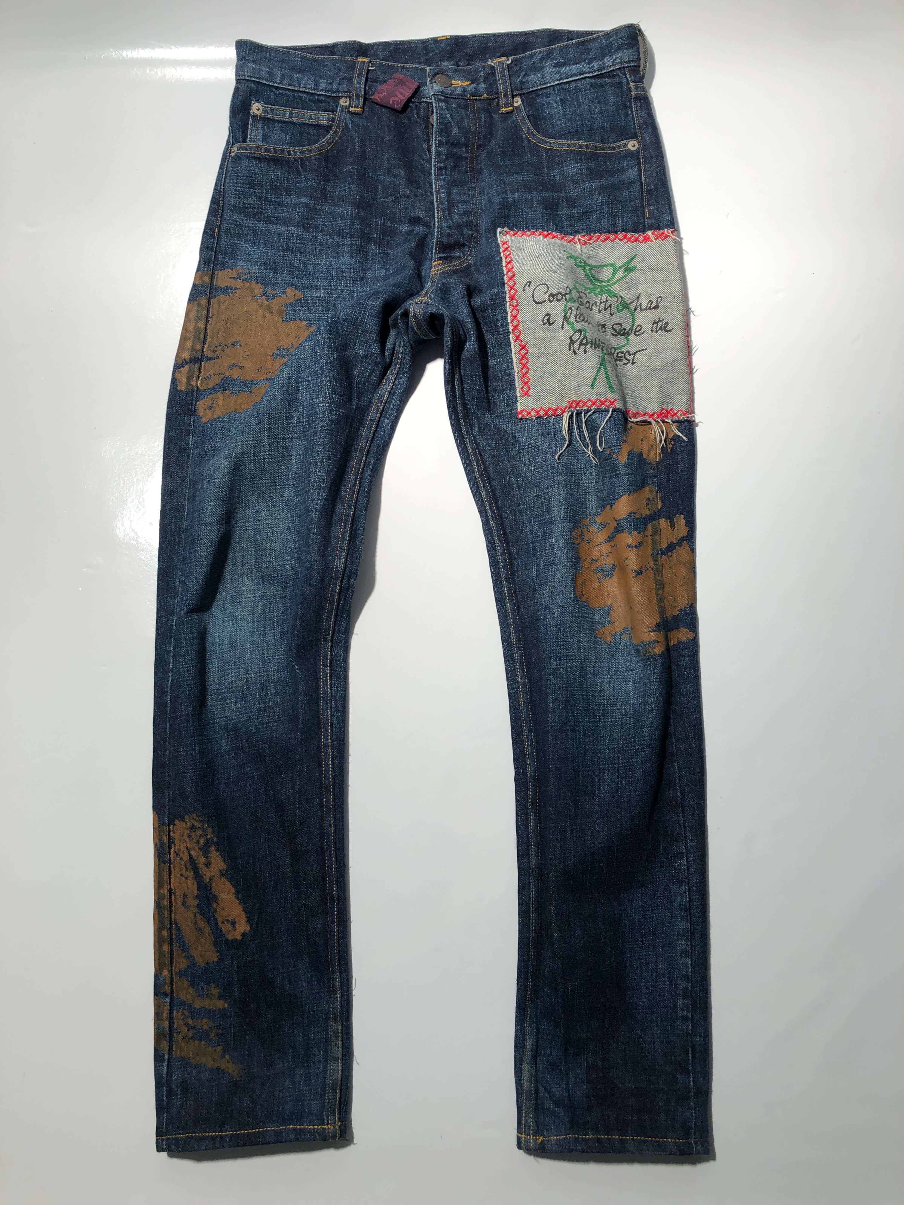 vivienne westwood patchwork jeans