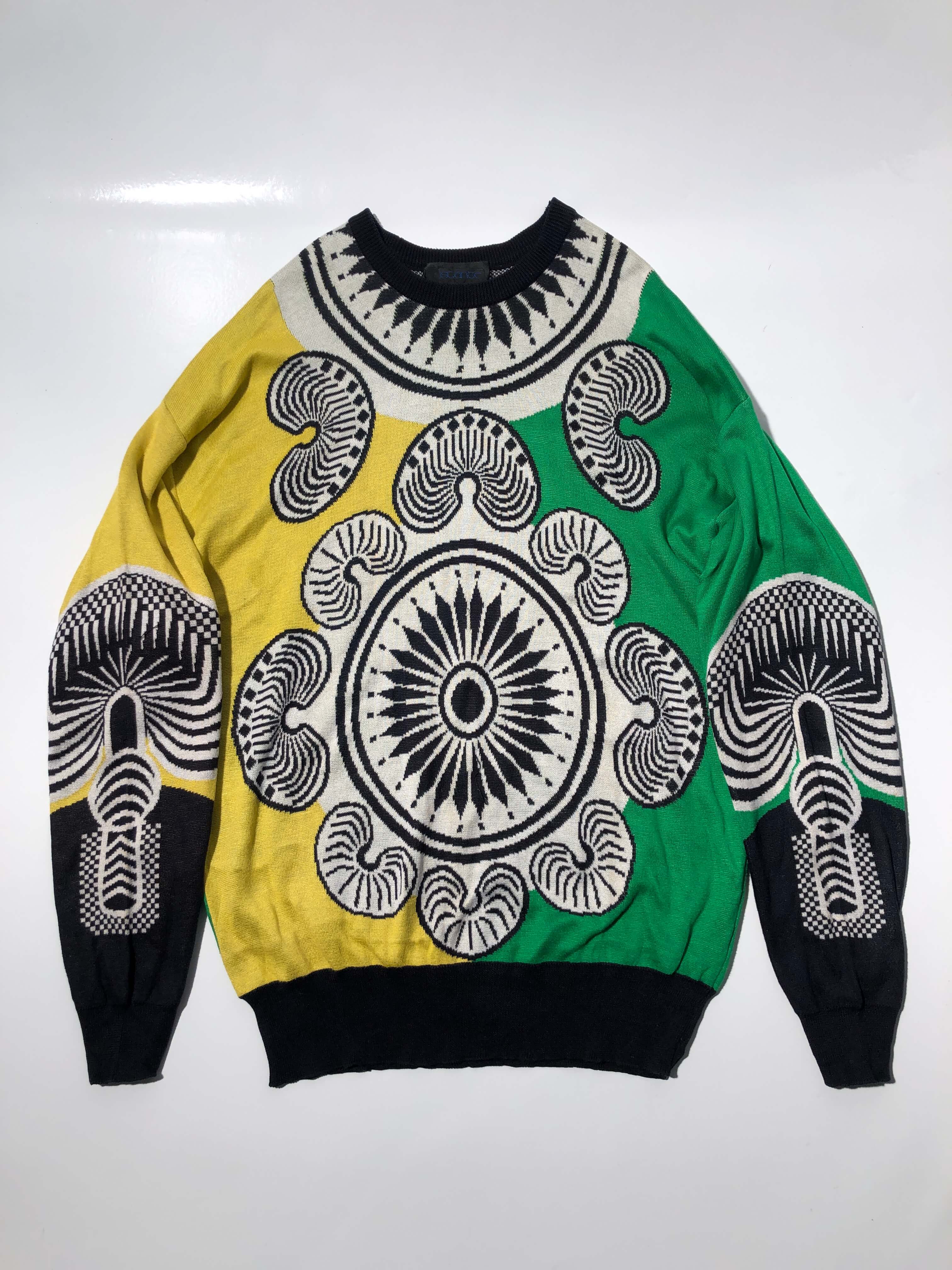 80s istante psychedelic knit