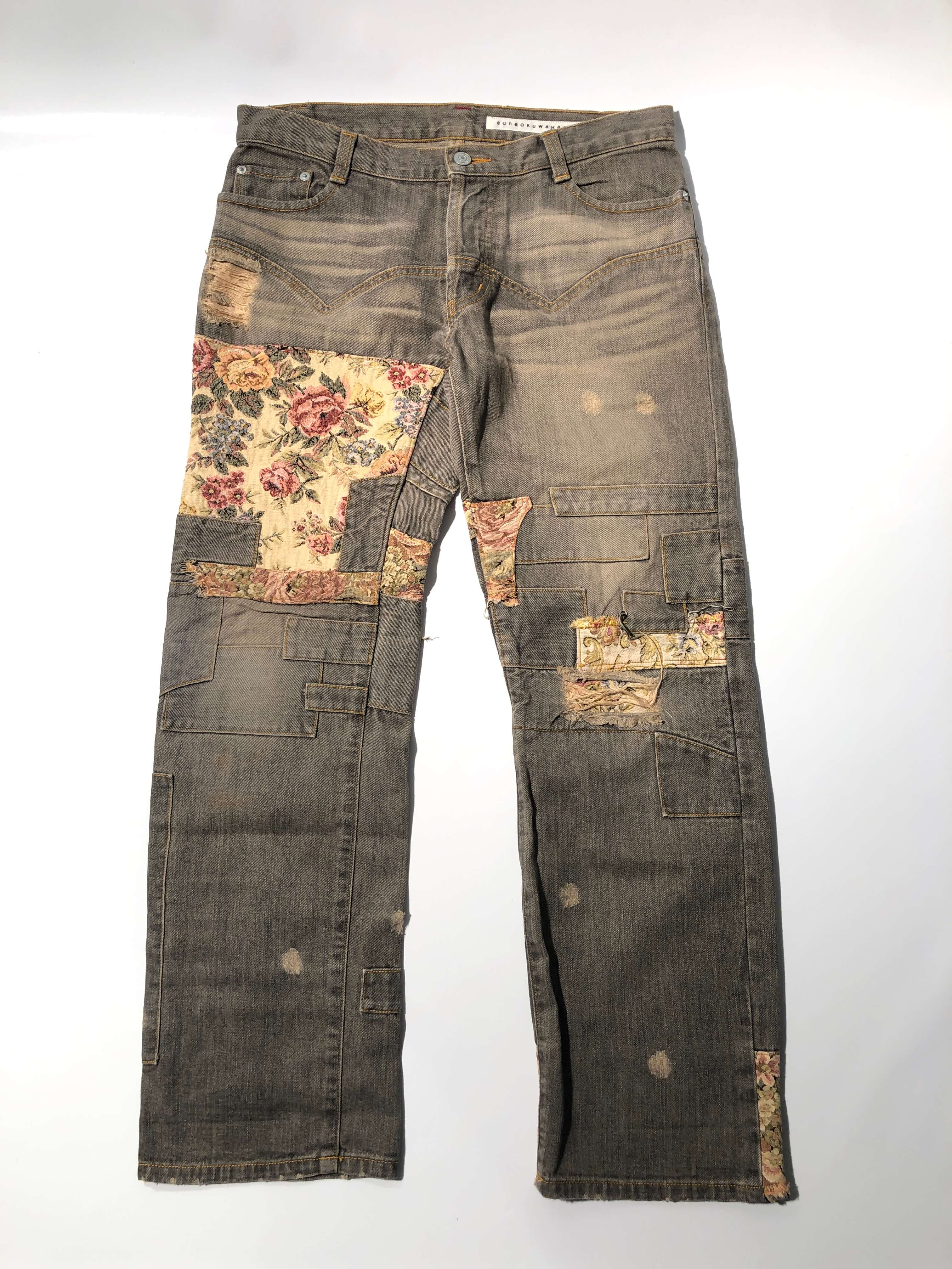 sunaokuwahara patwork jeans