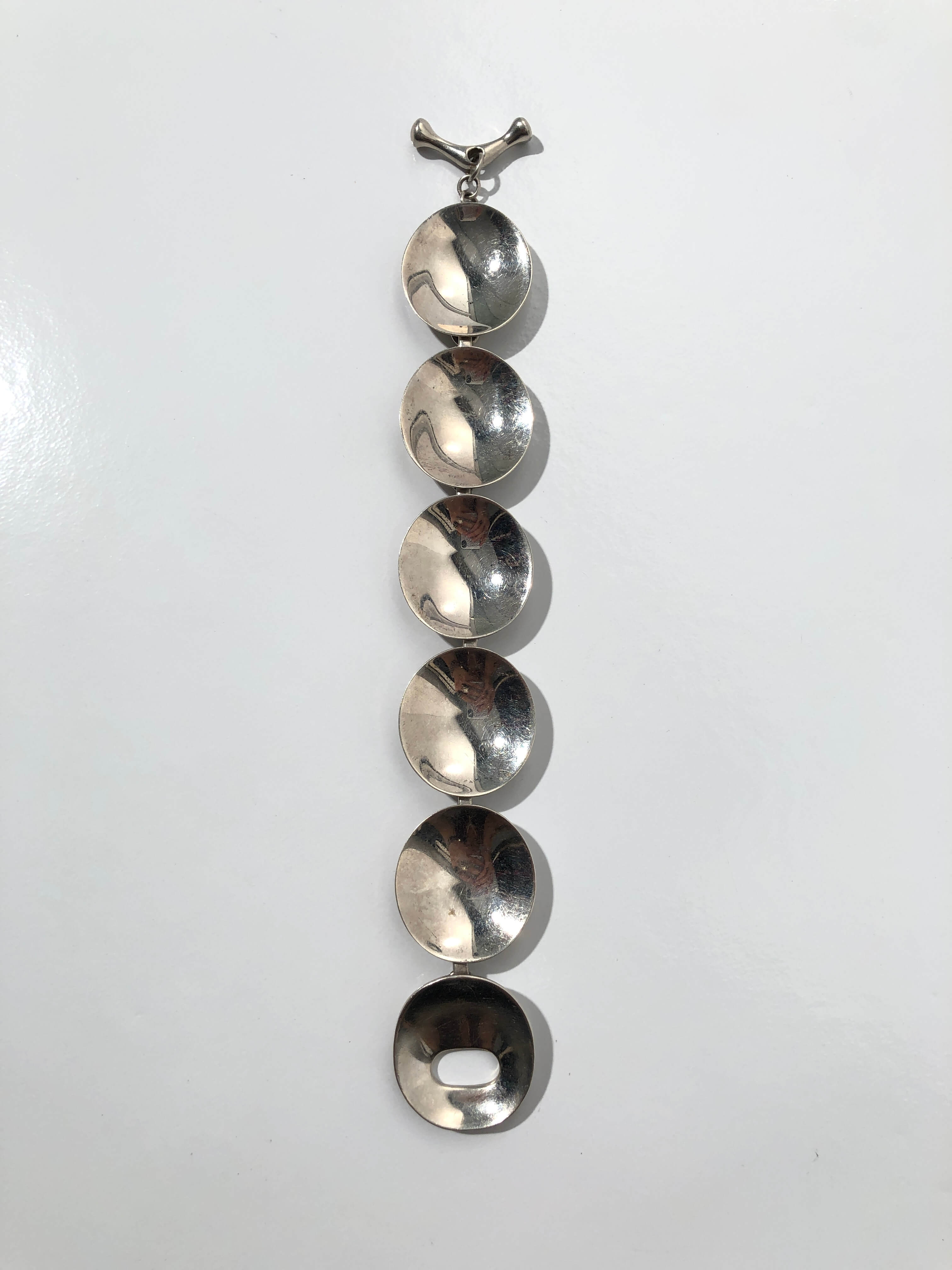 plate chain silver bracelet