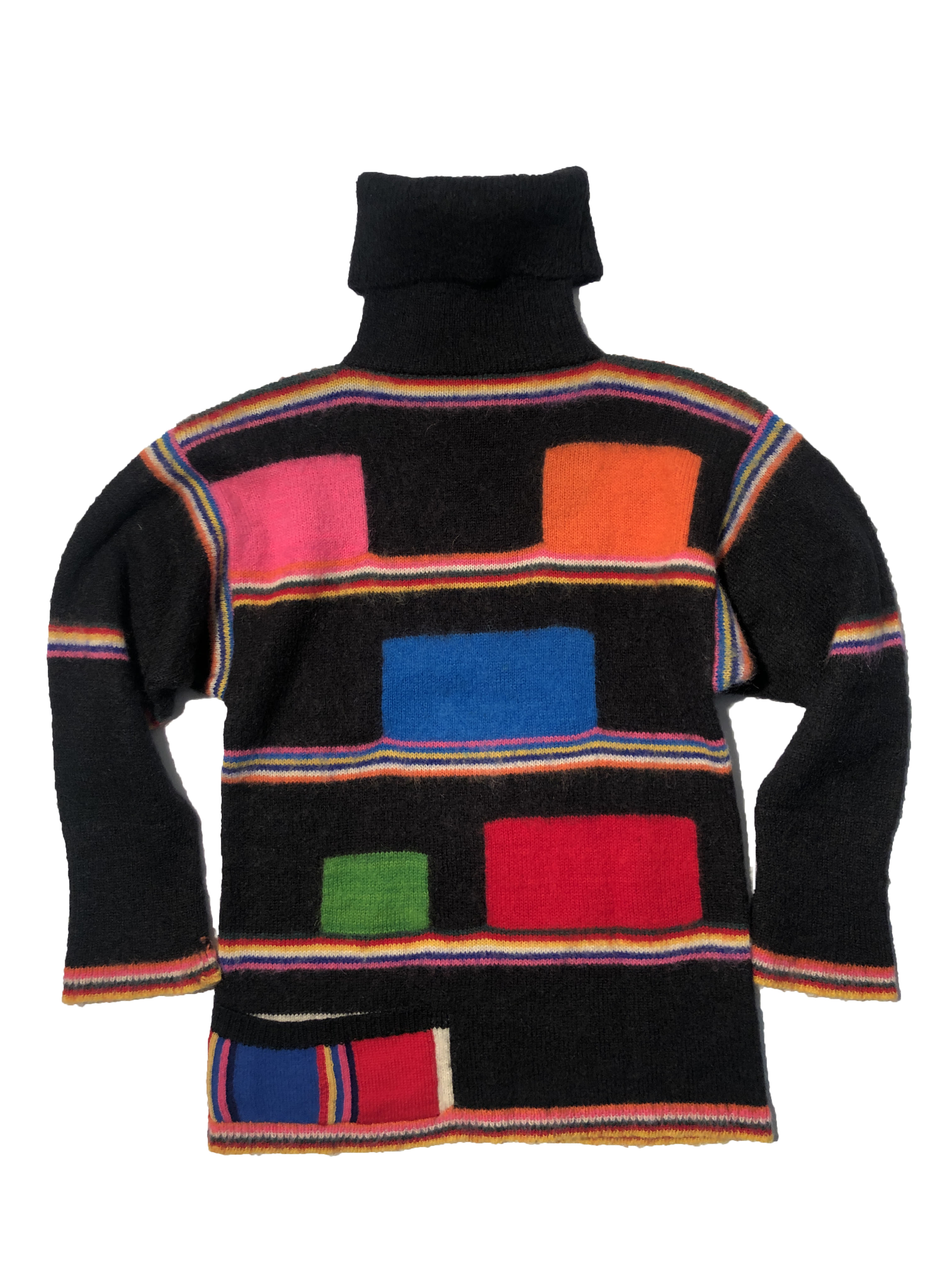 KANSAI YAMAMOTO 80s color blocked sweater