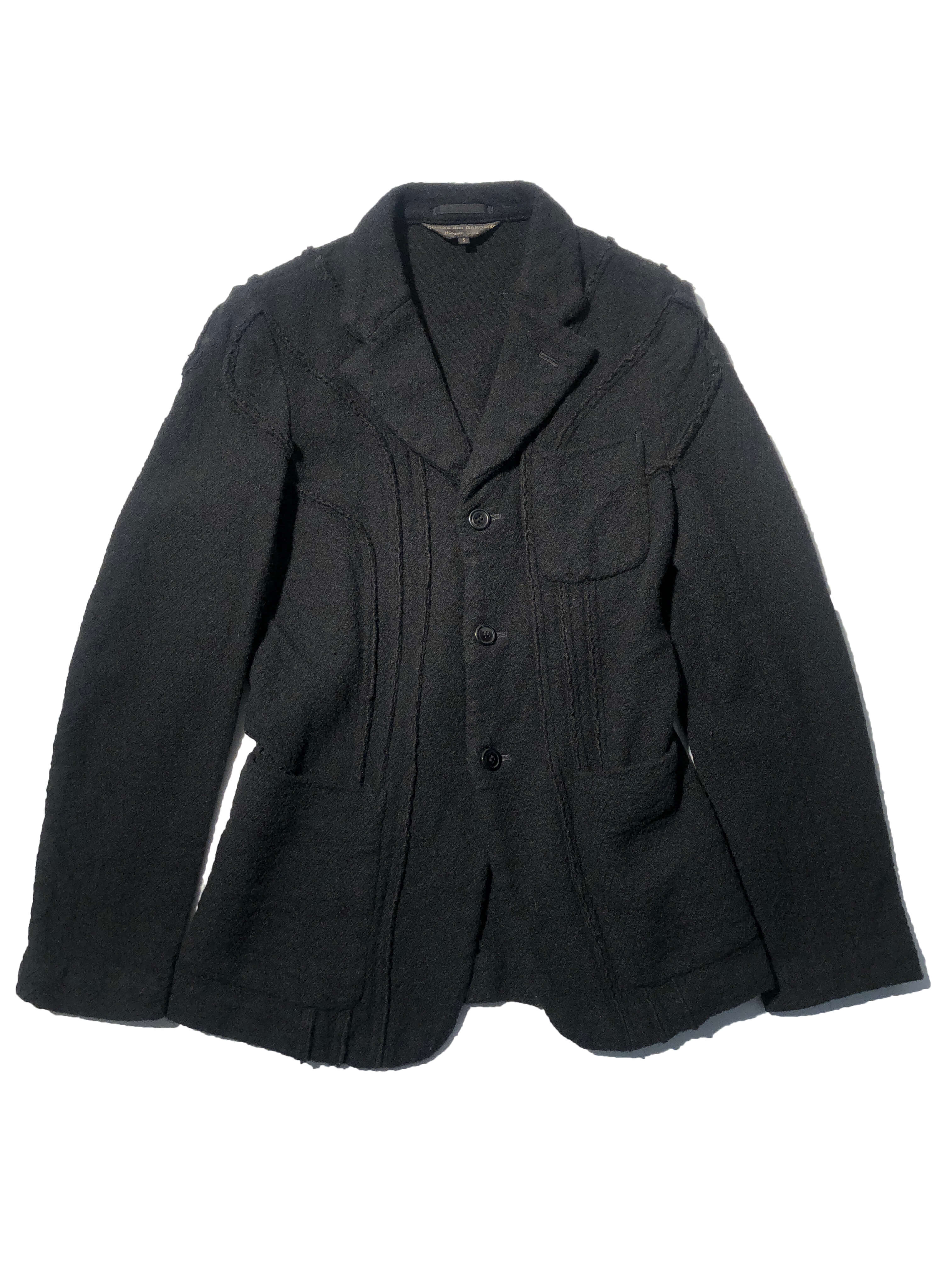 COMME des GARCONS HOMME PLUS 2003aw &#039;curve&#039; wool jacket