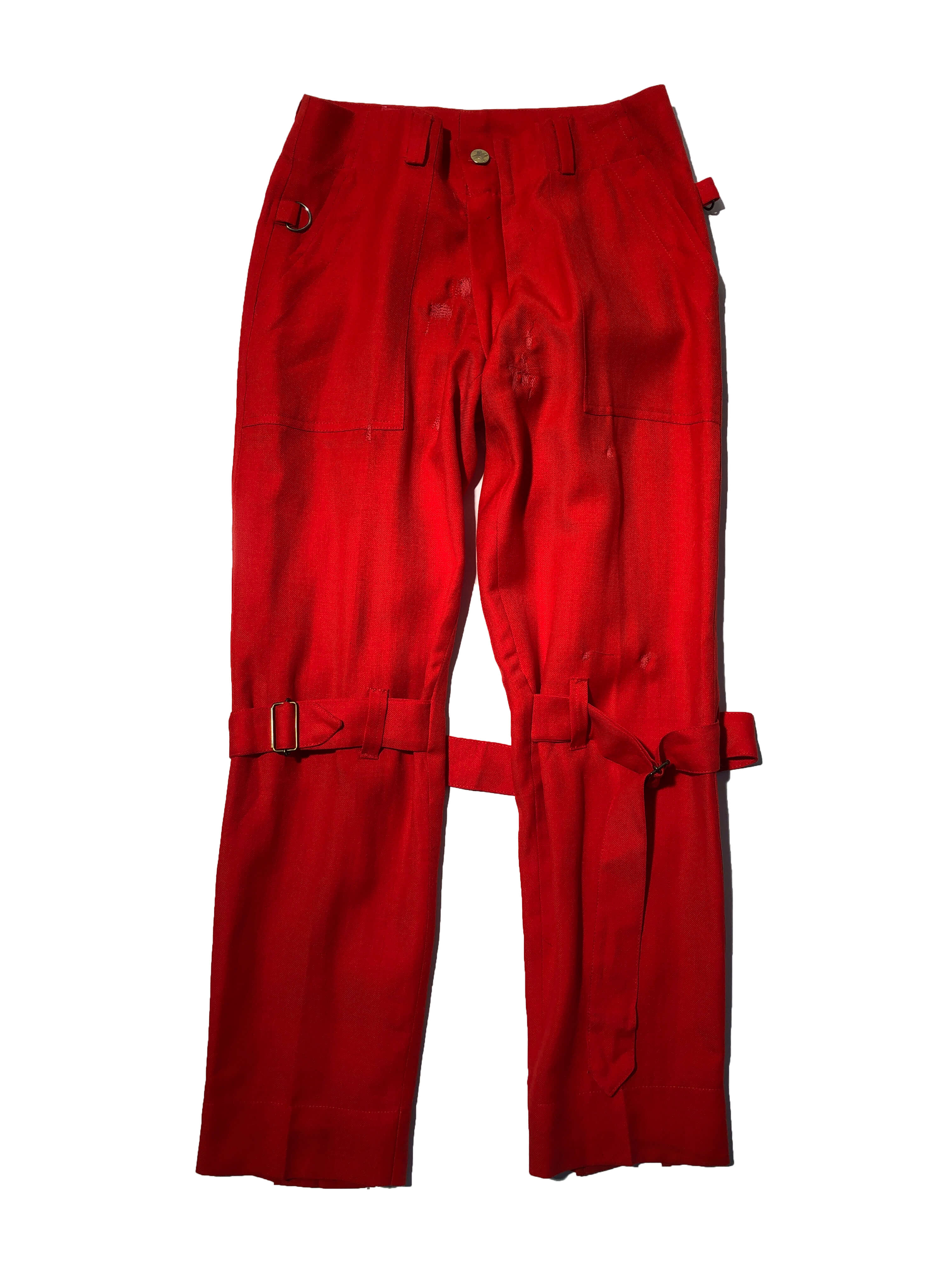 (only rent) VIVIENNE WESTWOOD early 90s red bondage pants