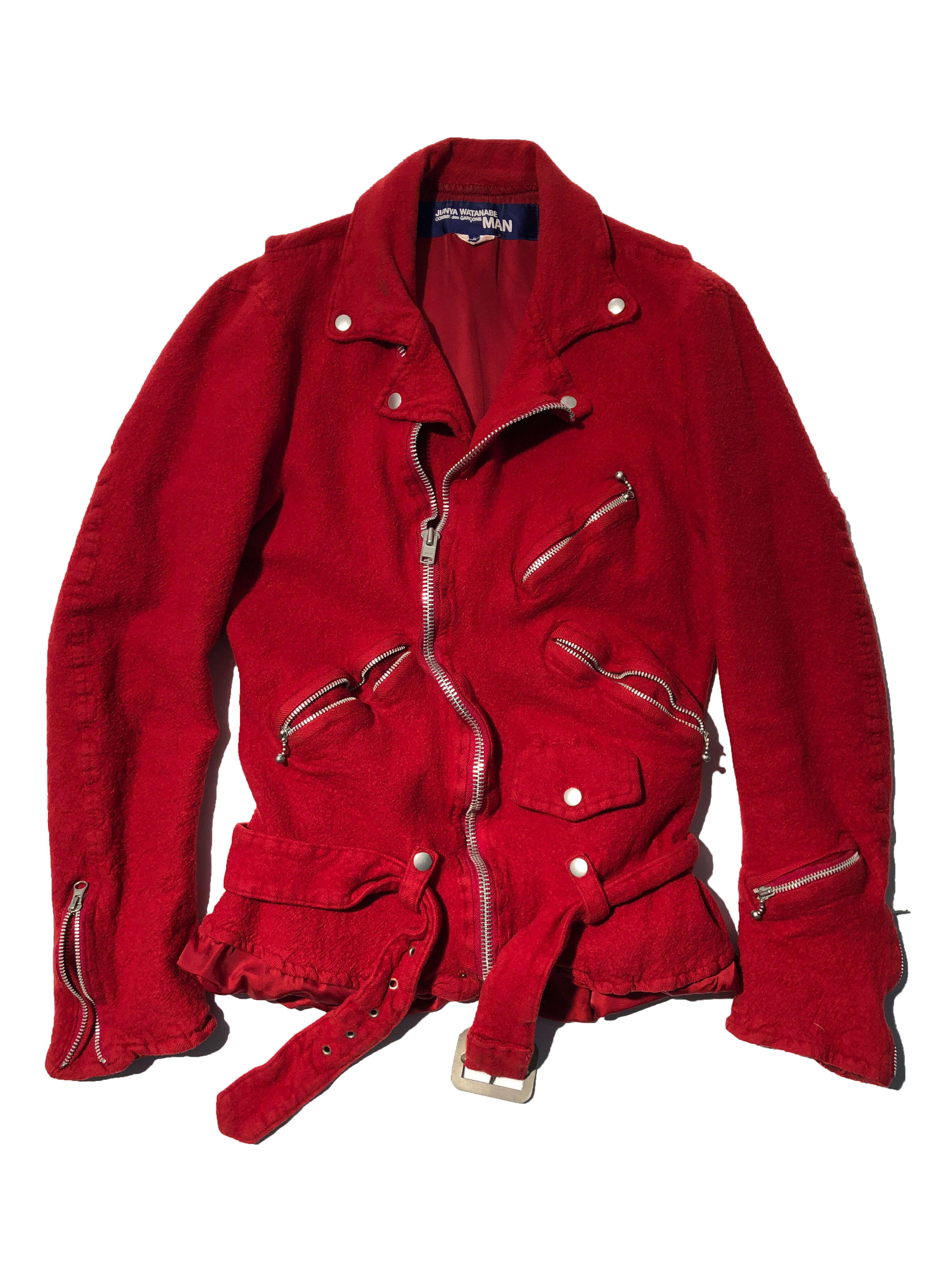 JUNYA WATANABE 2007aw boiled wool red rider jacket