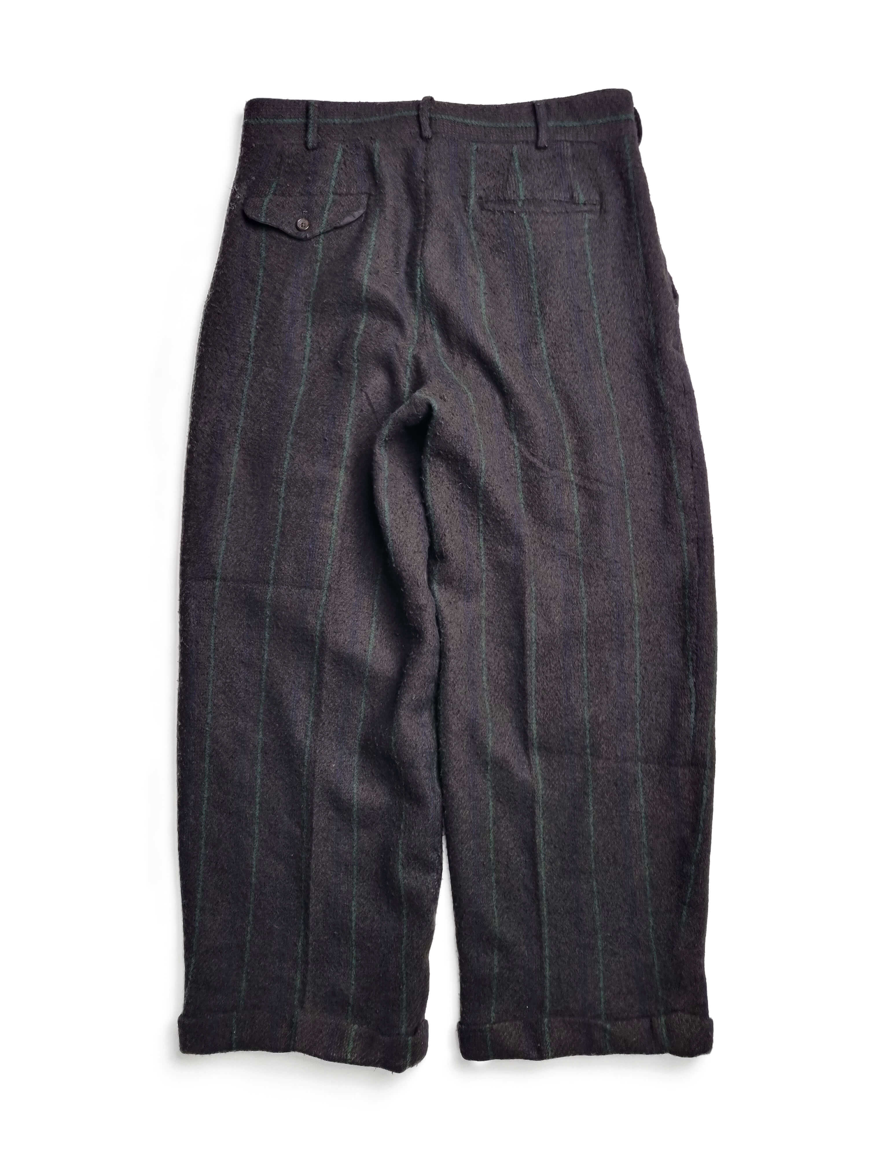 COMME des GARCONS HOMME PLUS 1994aw &#039;offbeat humor&#039; boiled wool wide pants