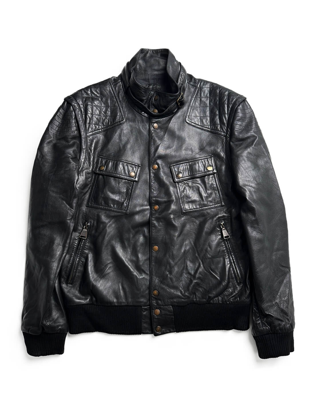 Calvin Klein collection 2010s leather jacket