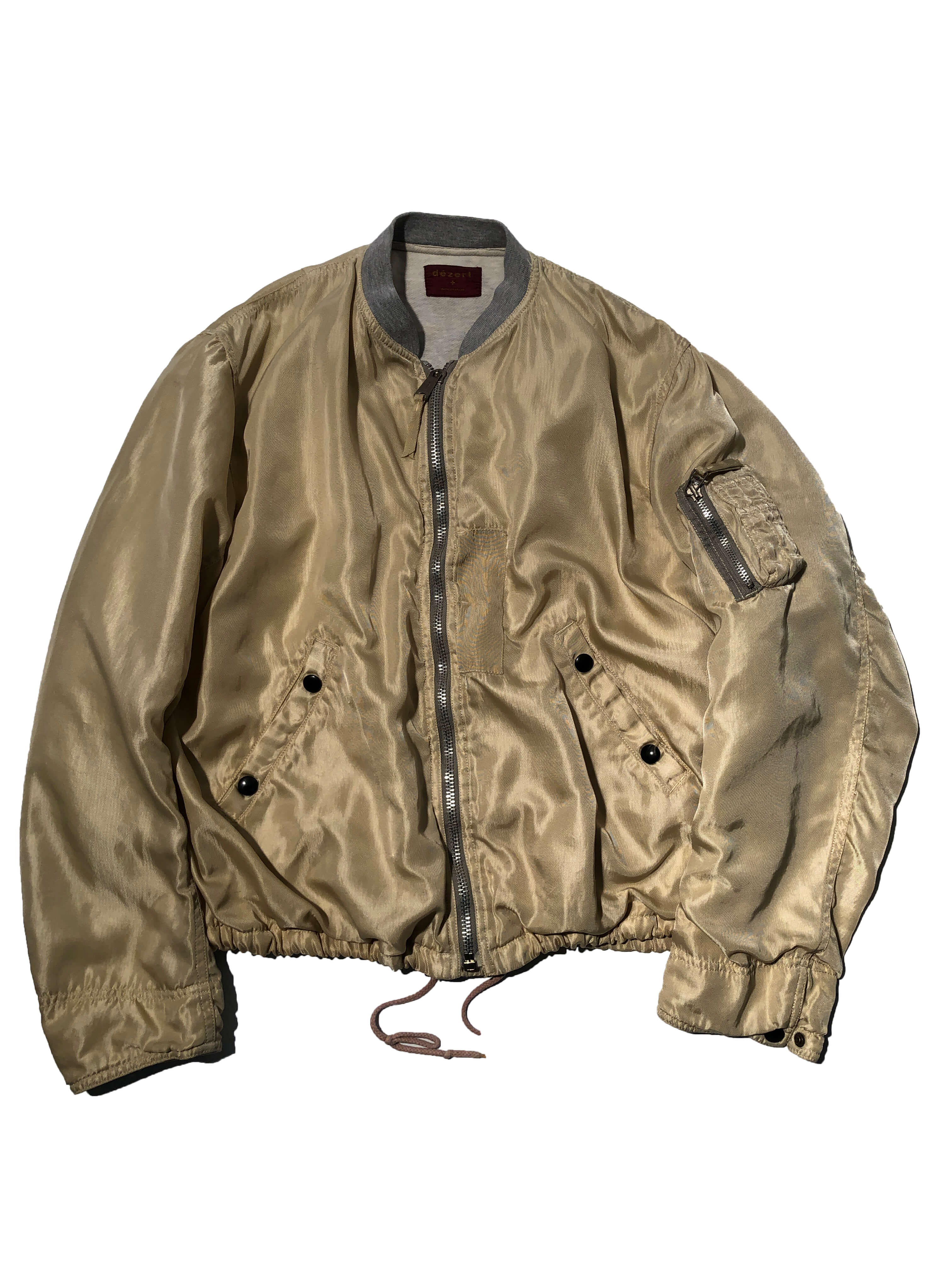 dezert+ nylon bomber jacket