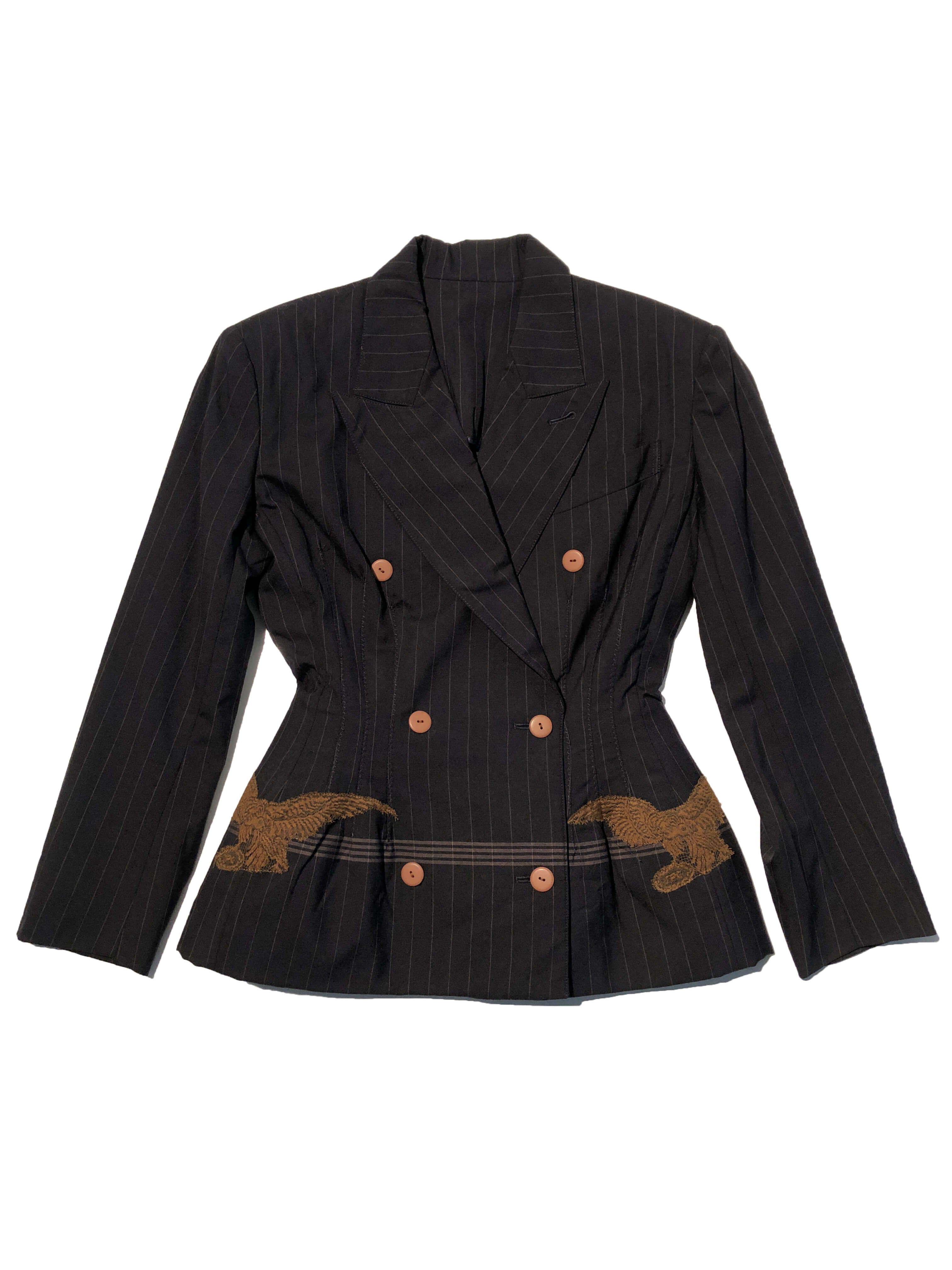 Jean Paul Gaultier 90s embroidery jacket