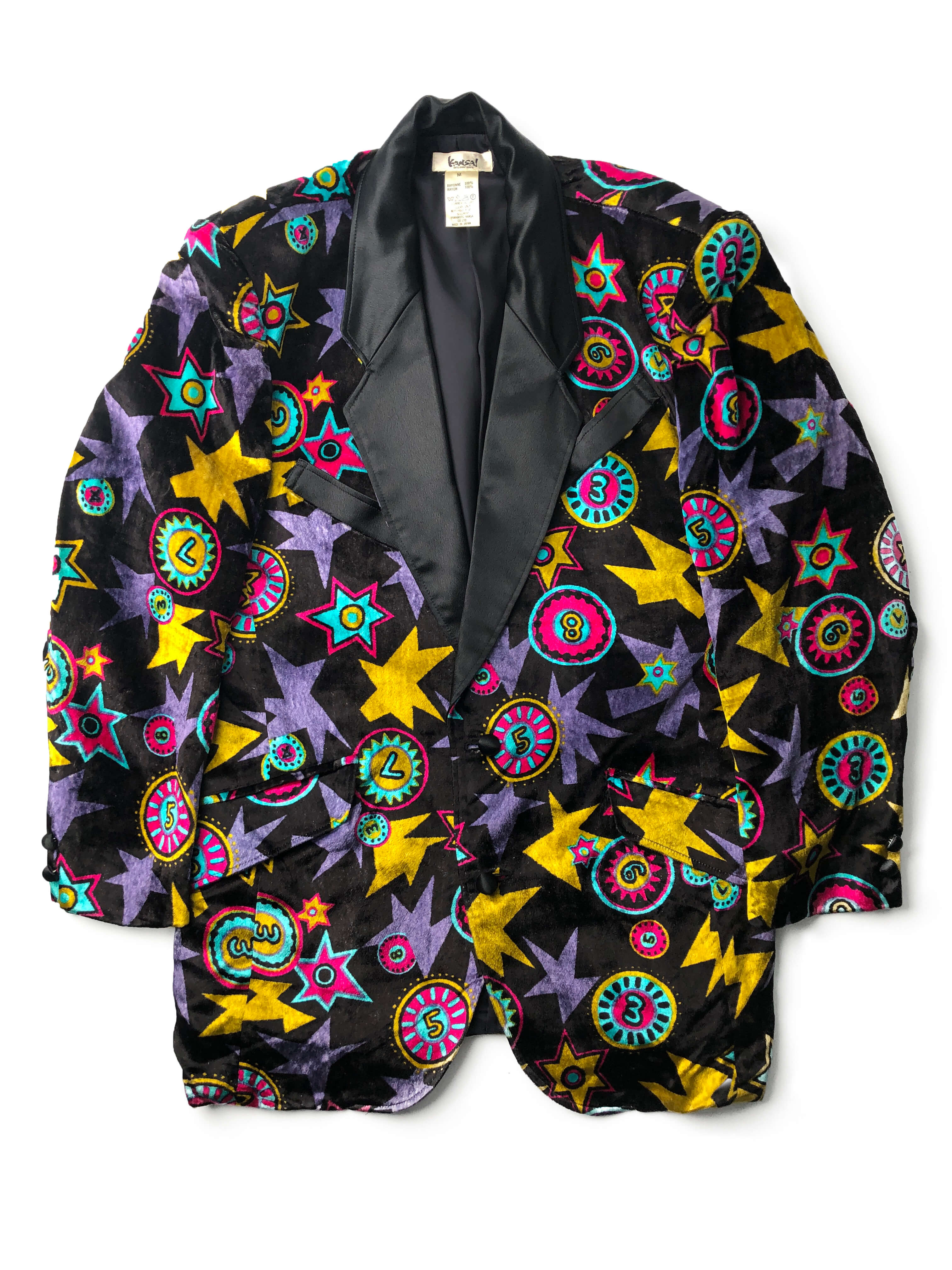 KANSAI INTERNATIONAL rayon velvet tuxedo