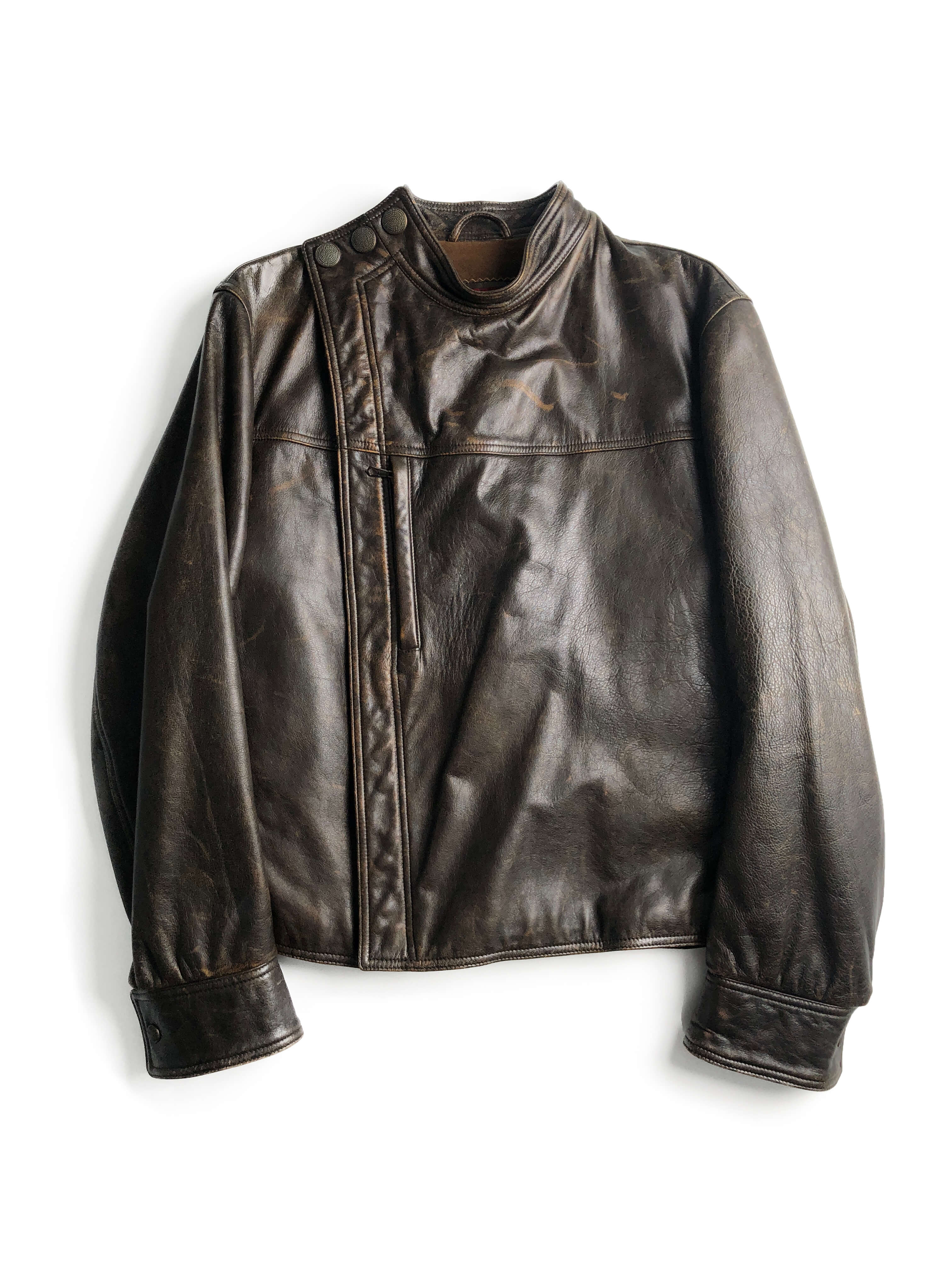 EMPORIO ARMANI 1997aw leather jacket