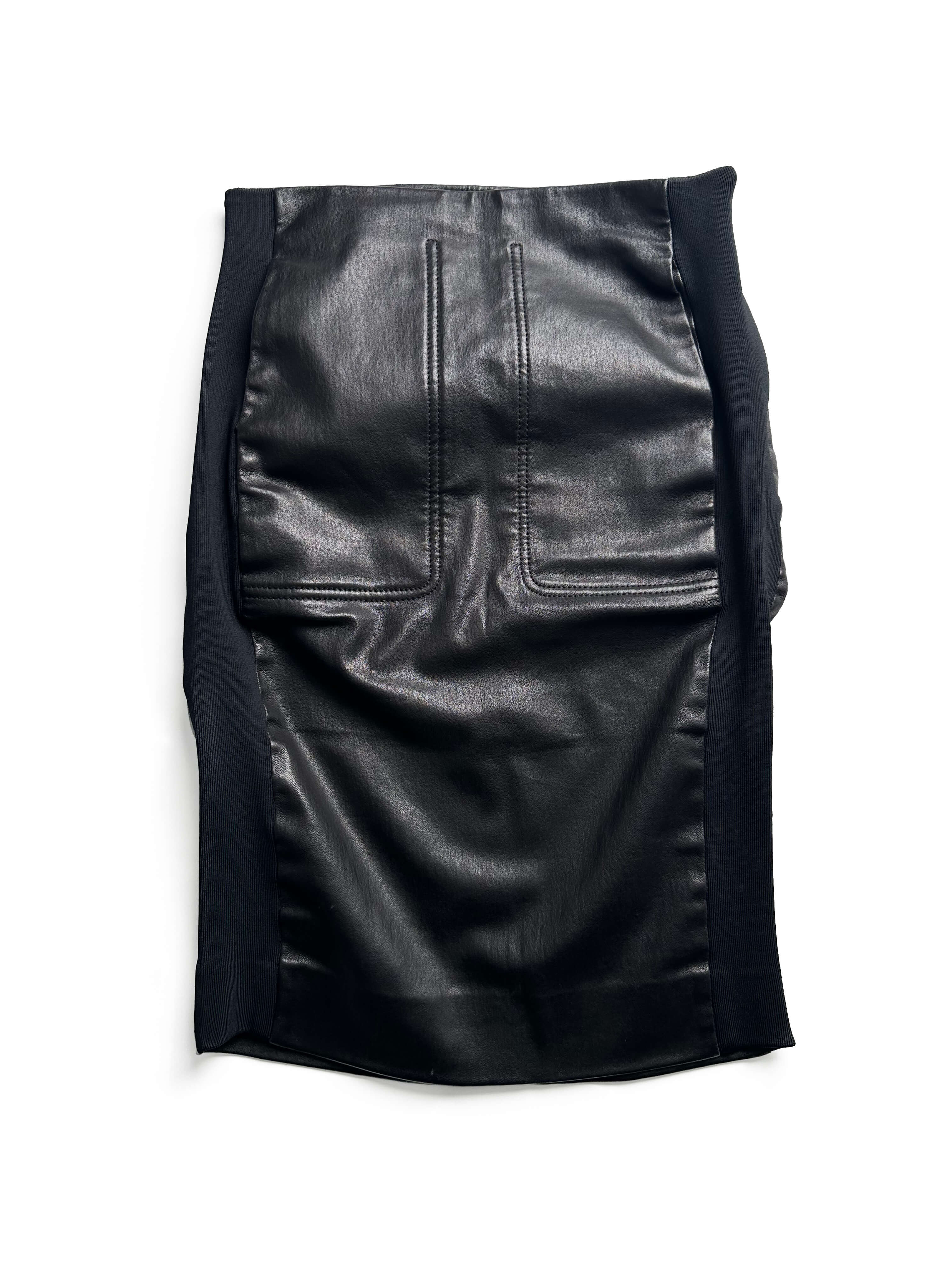 BALENCIAGA 2010s leather skirt
